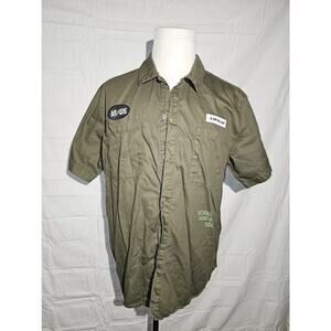 Vintage AIRWALK ® Workin It Hard Since 1986 Men's Button Up Shirt Size 2XL